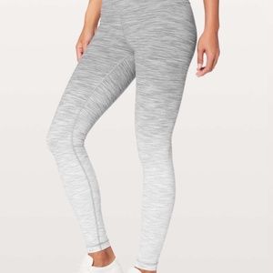 Lululemon Hi-Rise Wunder Under Ombre 2 NWOT